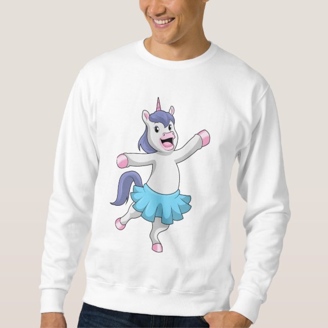 Sudadera Unicornio como Ballerina en el ballet (Anverso)
