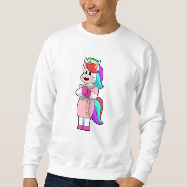 Sudadera Unicornio como enfermera (Anverso)