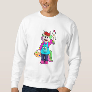 Sudadera Unicornio como pintor