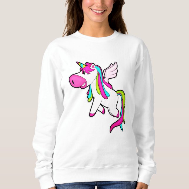 Sudadera Unicornio con alas (Anverso)