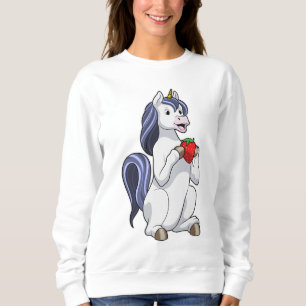 Sudadera Unicornio con frutilla de fresa