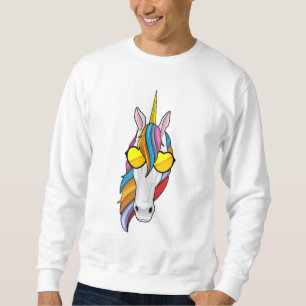 Sudadera Unicornio con gafas de sol