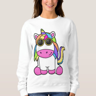 Sudadera Unicornio con gafas de sol