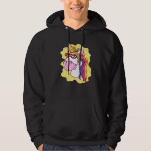 Sudadera Unicornio con gafas de sol Creatividad arcoiris fe