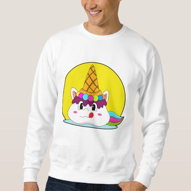 Sudadera Unicornio con helado (Anverso)