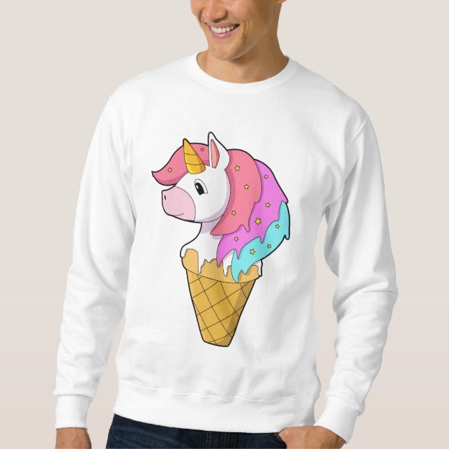 Sudadera Unicornio con helado (Anverso)