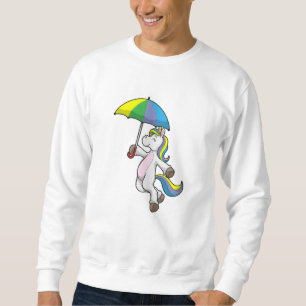 Sudadera Unicornio con paraguas
