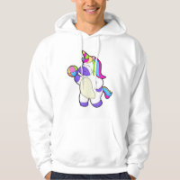 Unicornio con voleibol