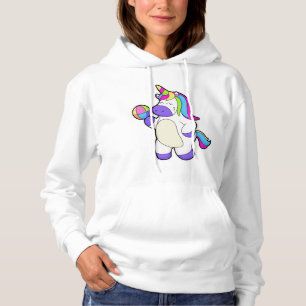 Sudadera Unicornio con voleibol