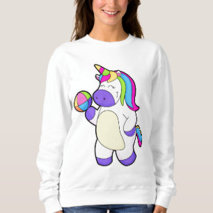 Sudadera Unicornio con voleibol