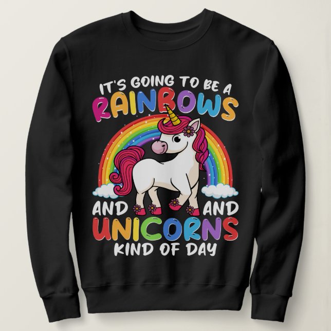 Sudadera Unicornio Cute Impresionantes Arroganzas Y Unicorn (Anverso del diseño)