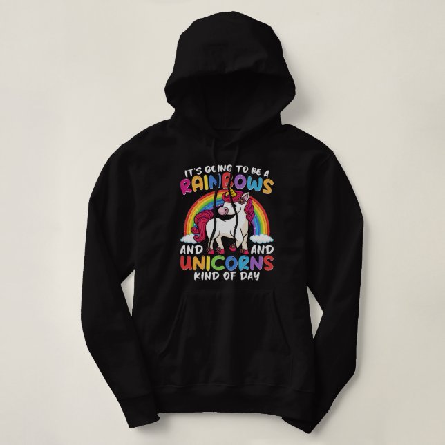 Sudadera Unicornio Cute Impresionantes Arroganzas Y Unicorn (Diseño del anverso)