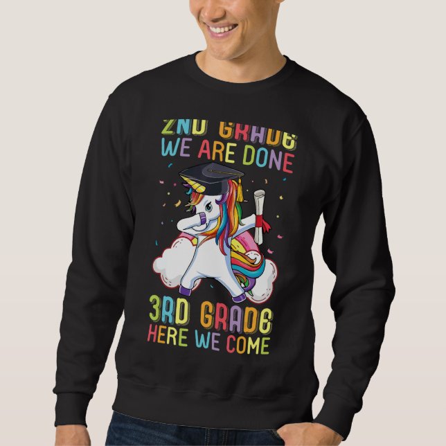 Sudadera Unicornio Dabbing 2º Grado Hemos Terminado 3er Gra (Anverso)