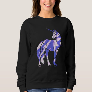 Sudadera Unicornio de hippie de color de groovy de cosecha
