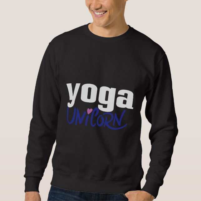 Sudadera Unicornio de yoga (Anverso)