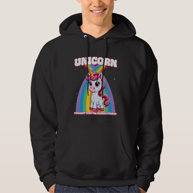 Sudadera Unicornio Directamente Desde Los Magicos establos  (Anverso)