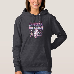 Sudadera Unicornio Emocionalmente Apegado a Unicornios Orig