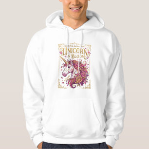 Sudadera Unicornio en Flor Diseño Elegante de Zazzle_1