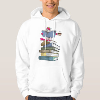 Sudadera Unicornio en libros que beben café Unicor