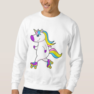 Sudadera Unicornio en patinaje en línea con patines