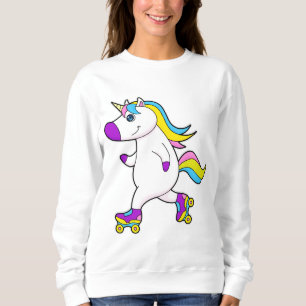 Sudadera Unicornio en patinaje en línea con patines