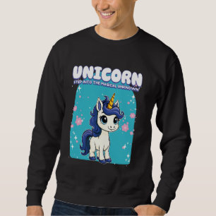 Sudadera Unicornio entra en el unicornio mágico desconocido