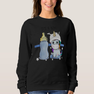 Sudadera Unicornio Es Un Trabajo De Muchachos Grandioso Par