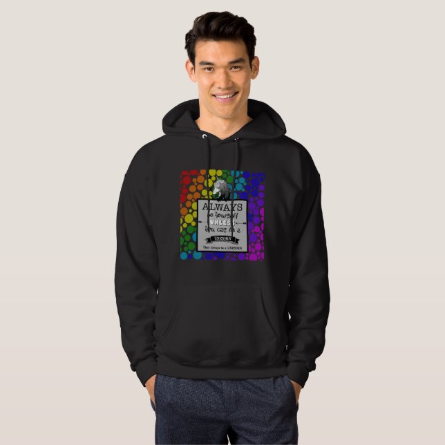 Sudadera unicornio final del arco iris (Anverso completo)