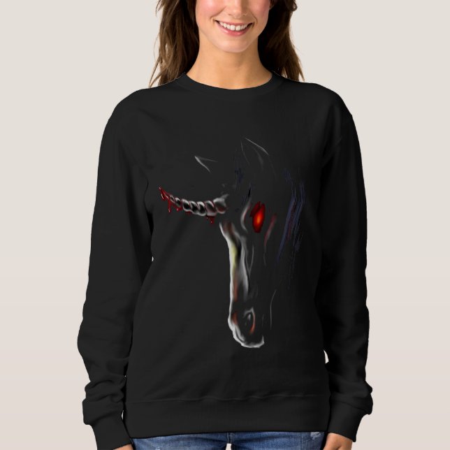 Sudadera Unicornio gótico (Anverso)