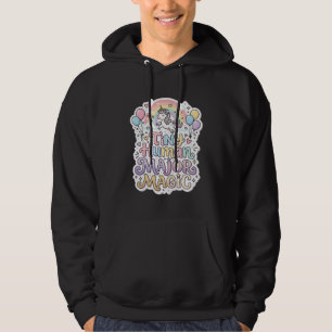 Sudadera Unicornio Humano Pequeño Magia Mayor Vector Premiu