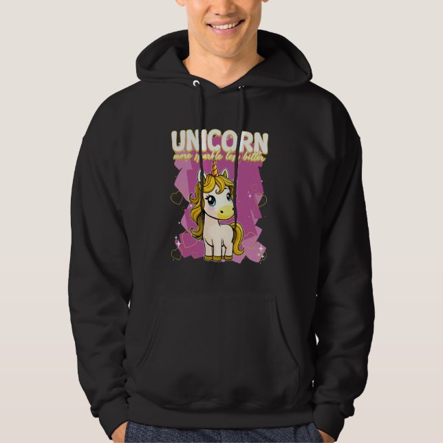 Sudadera Unicornio más esparce menos unicornio amargo (Anverso)