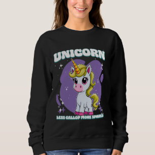Sudadera Unicornio Menos Gallop Más Sparkorn Unicornio