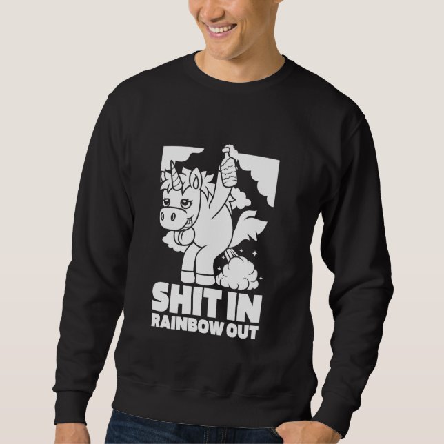 Sudadera Unicornio - Mítico arcoiris de caballo (Anverso)