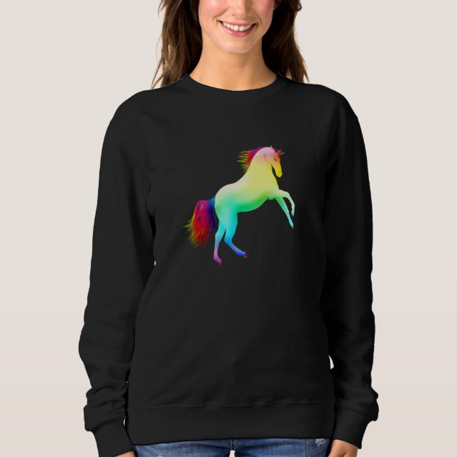Sudadera Unicornio multicolor (Anverso)