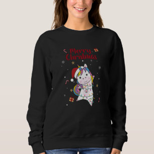 Sudadera Unicornio Navidades nipona nieve anima invierno