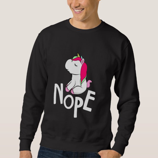 Sudadera Unicornio No No Unicornios (Anverso)