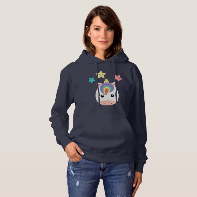 Sudadera Unicornio y estrellas (Anverso completo)