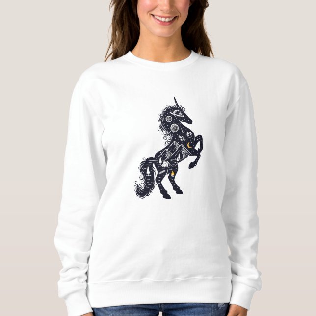 Sudadera unicornios y el universo (Anverso)