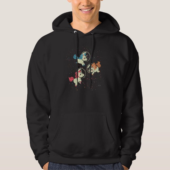 Sudadera Unicorns Astronaut Outer Space Magical Animal Gala (Anverso)