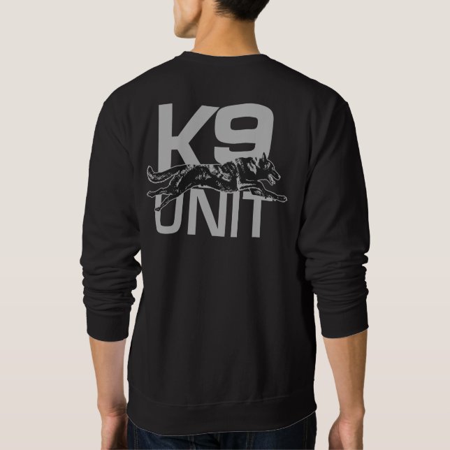 Sudadera Unidad K9 - Perro pastor holandés (Reverso)
