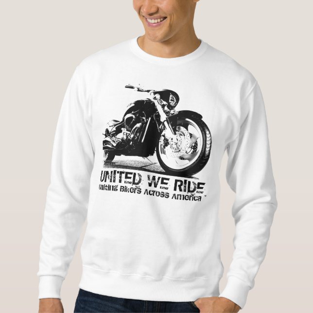 Sudadera UNIDO NOSOTROS RIDE® - motoristas de unión a (Anverso)