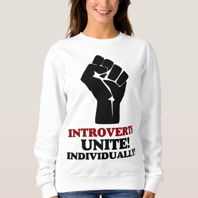 Sudadera Unidos de introvertidos (Anverso)