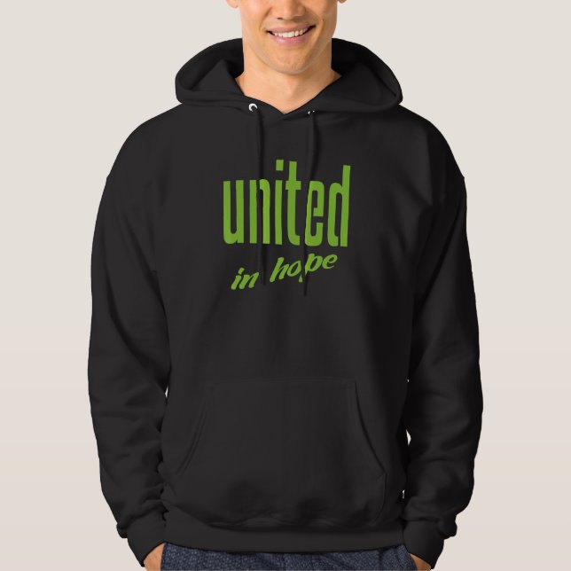 Sudadera Unidos en la esperanza de la paz para entender el  (Anverso)