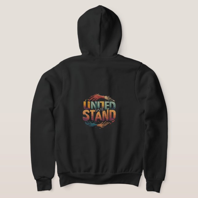 Sudadera "Unidos nos ponemos", Hoodie de Zip completo. Cami (Distribución Reverso )