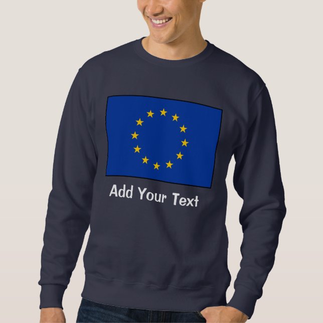 Sudadera Unión europea - la UE señala por medio de una (Anverso)