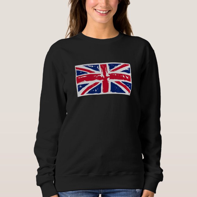 SUDADERA UNION JACK BRITIAN FLAG STAMP GRAPHIC (Anverso)
