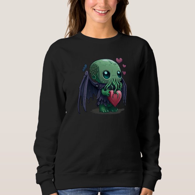 Sudadera Unique Cute Cthulhu Valentines Day  3 (Anverso)