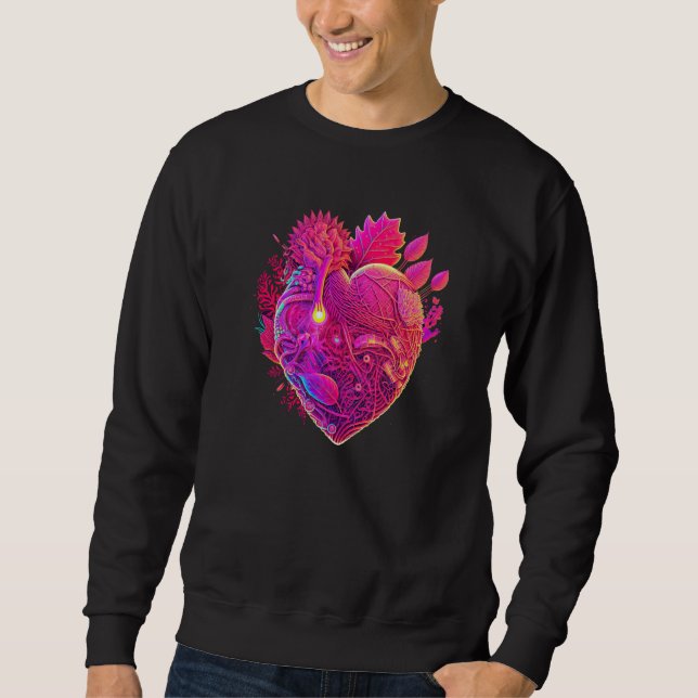 Sudadera Unique Cute Hyper maximalist Realism Valentines Da (Anverso)