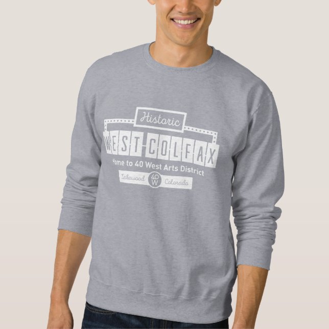 Sudadera Unisex Crew Historic West Colfax (Anverso)