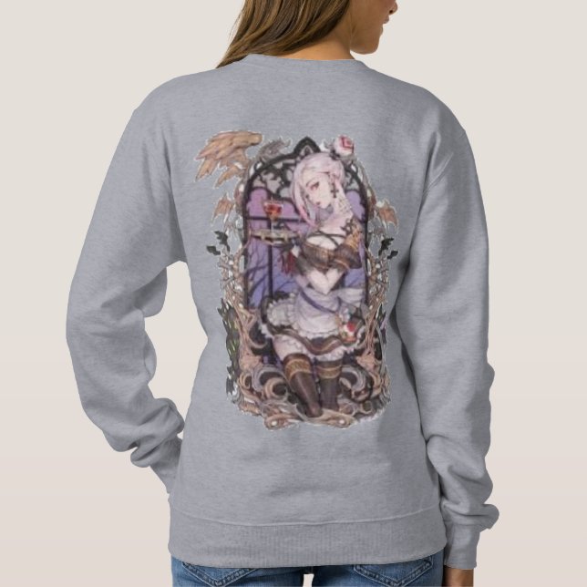 Sudadera Unisex de Cuello Redondo – Felpa Suave, C (Reverso)